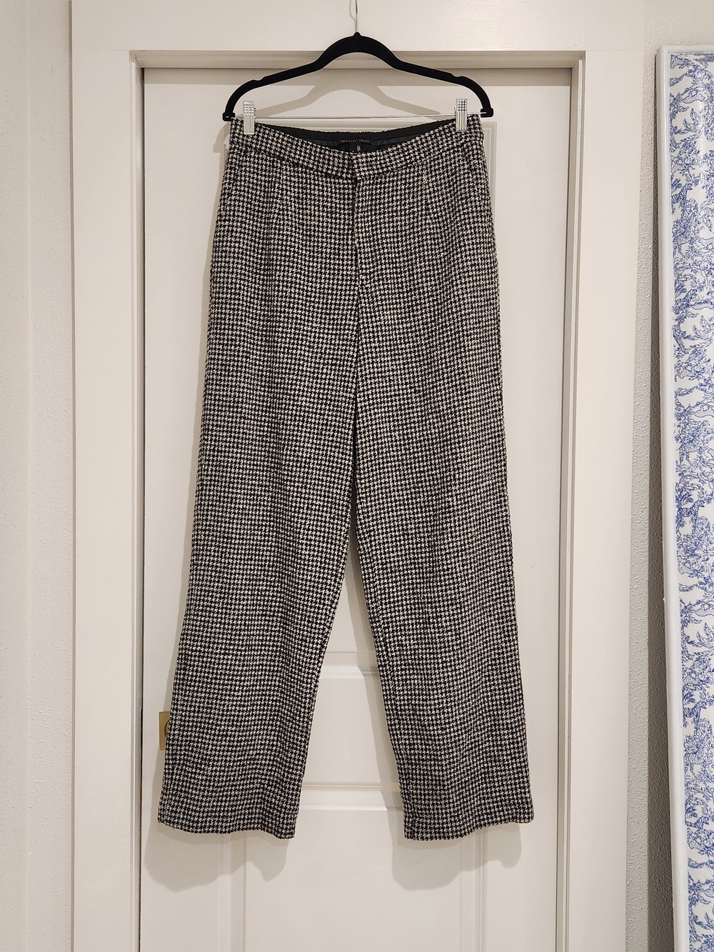 Theyskens' Theory Black & White Houndstooth Dress Pants